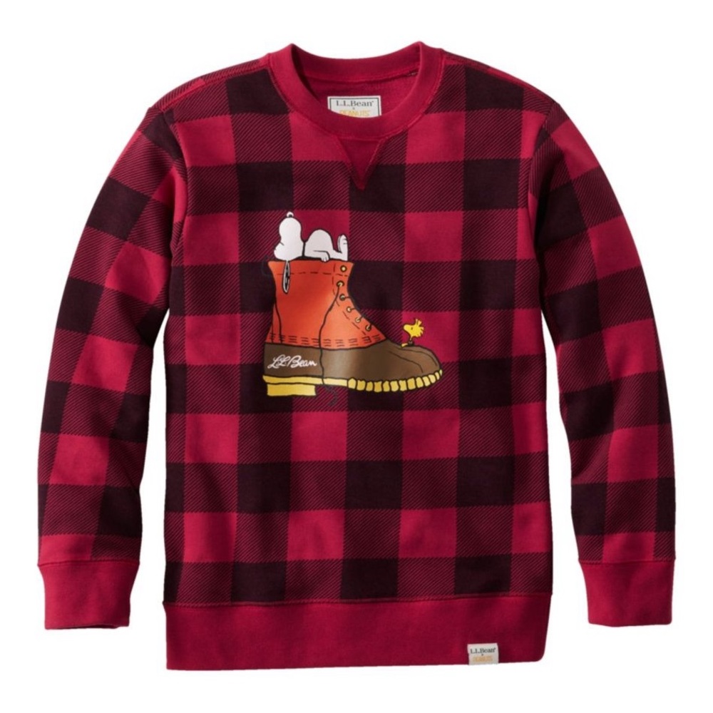 L.L.Bean x Peanuts Youth Crewneck Sweatshirt size L (14-16)